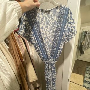 Lovely blue and white floral maxi